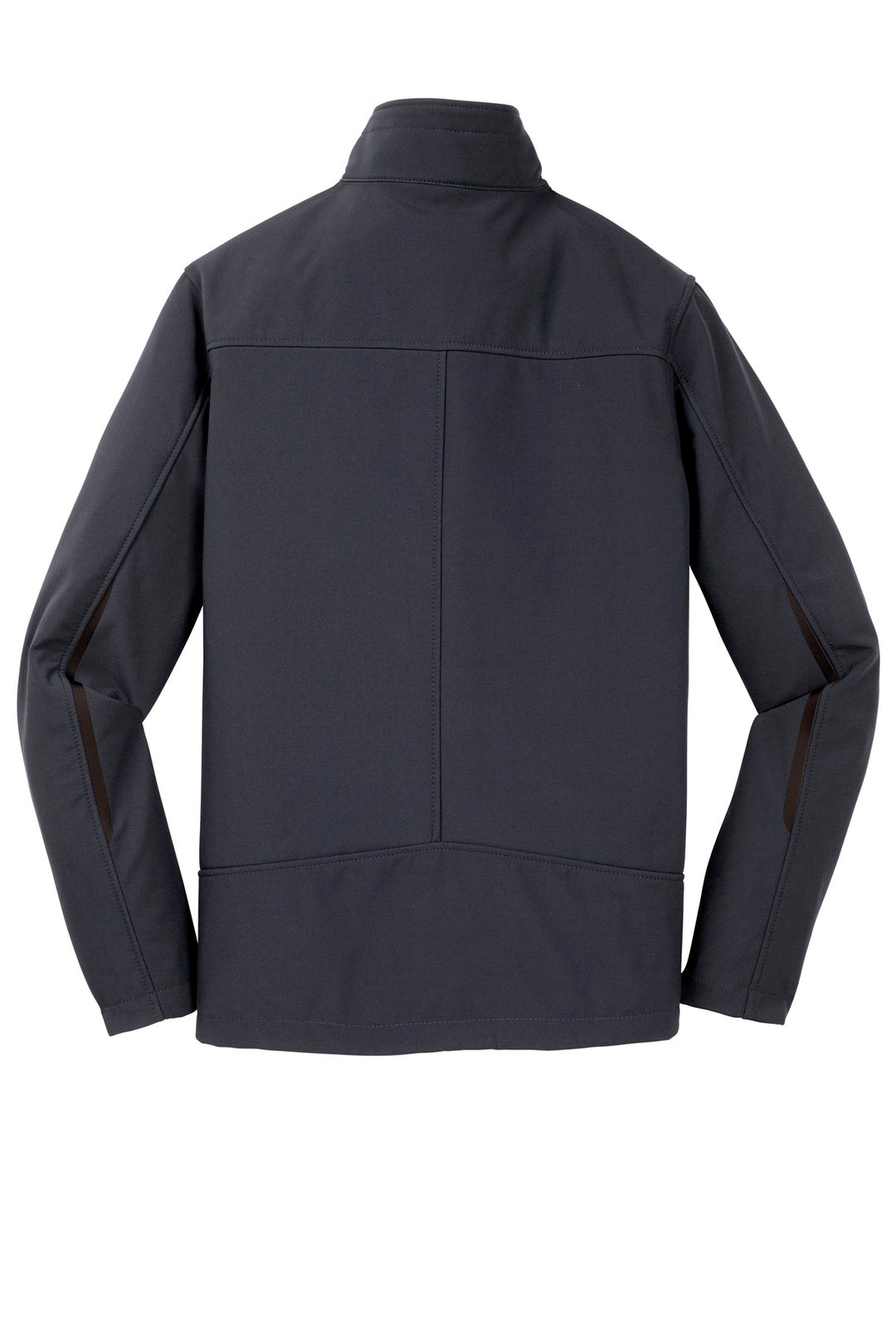 Rear View of Batlshp Grey Port Authority Welded Soft Shell Jacket. J324