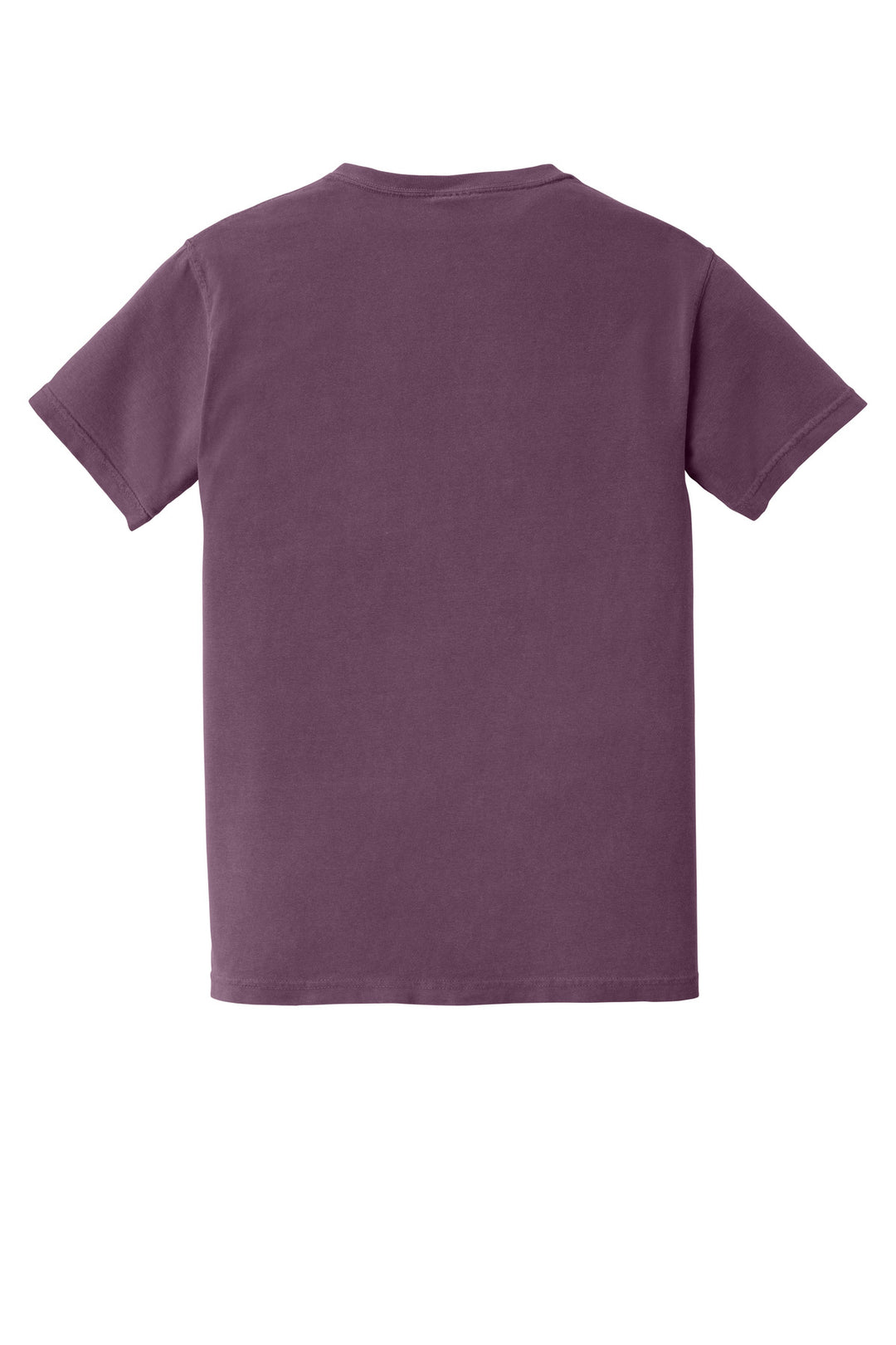 Rear View of Berry COMFORT COLORS Heavyweight Ring Spun Pocket Tee. 6030