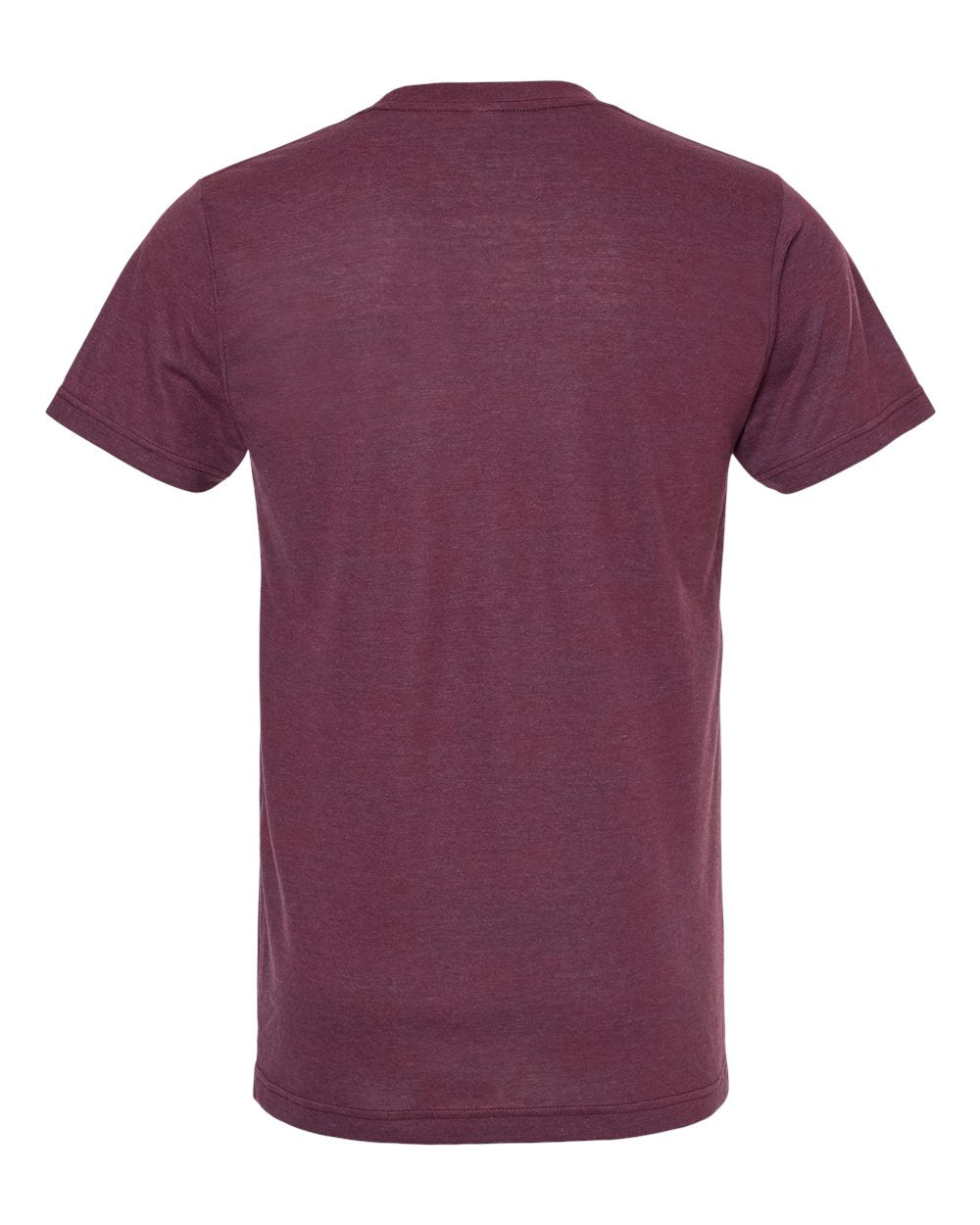 Rear View of Berry Tri Blend Tri-Blend T-Shirt - 254