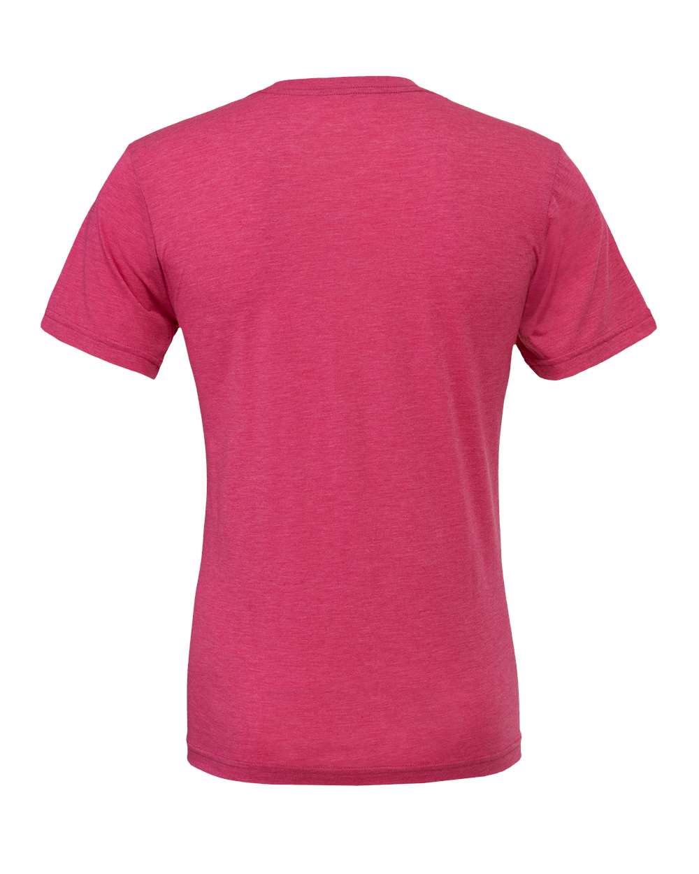 Rear View of Berry Triblend Triblend Tee - 3413