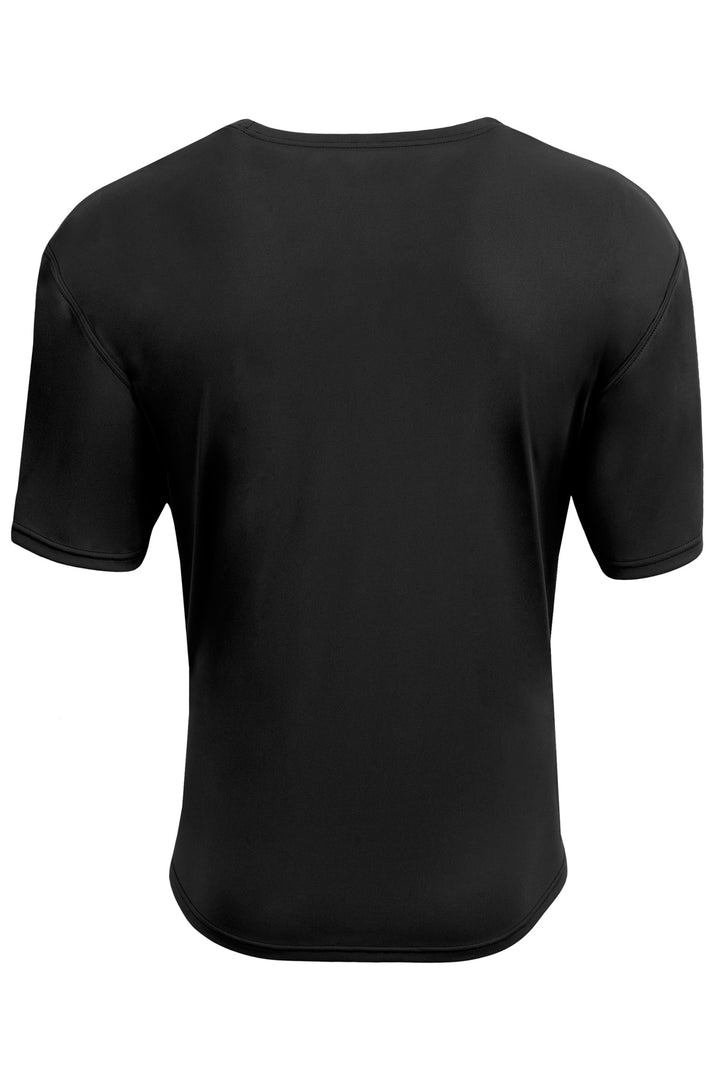 Rear View of Black A4 AirFlex Short Sleeve Tee A4N3531