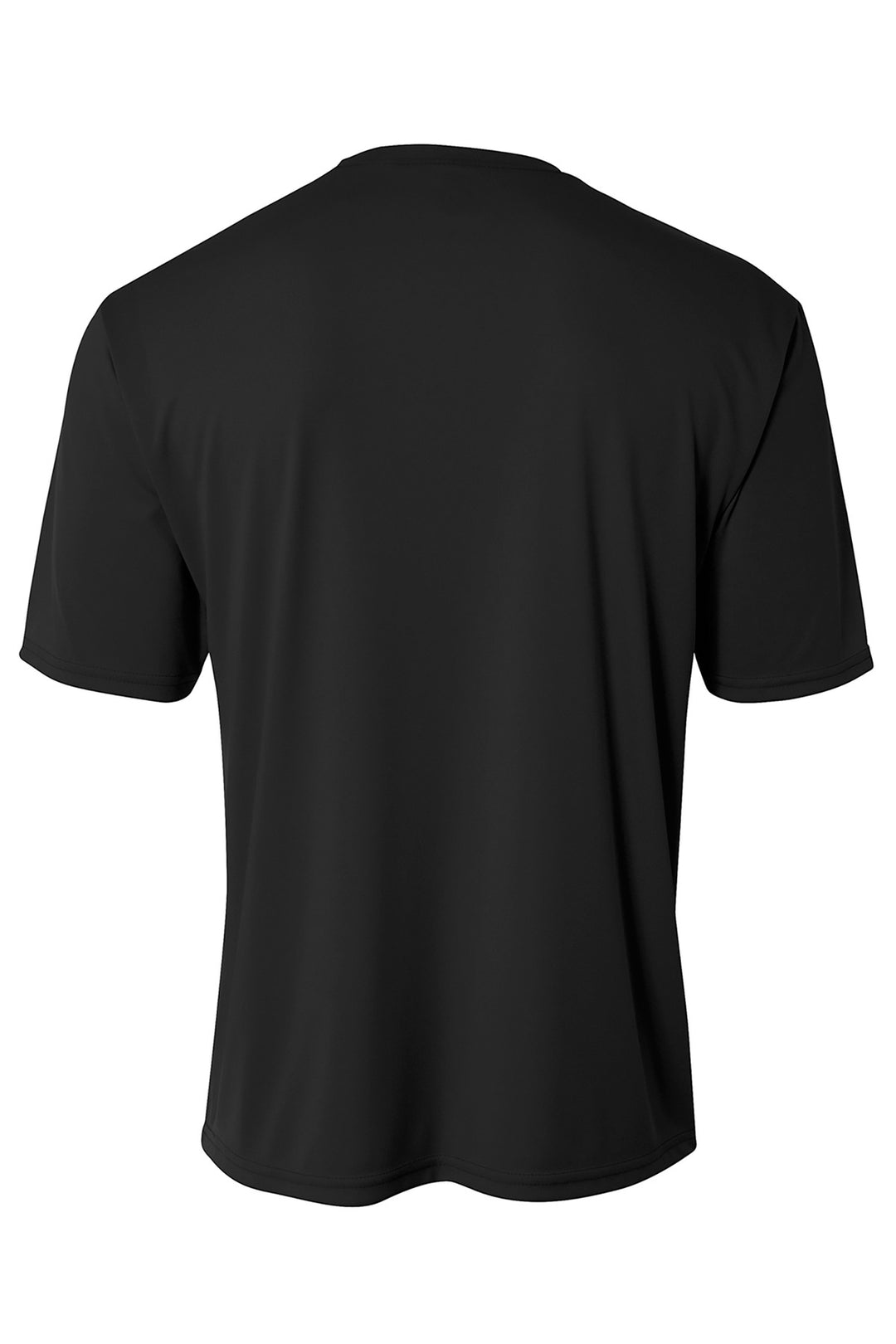 Rear View of Black A4 Cooling Performance Short Sleeve Tee A4N3142
