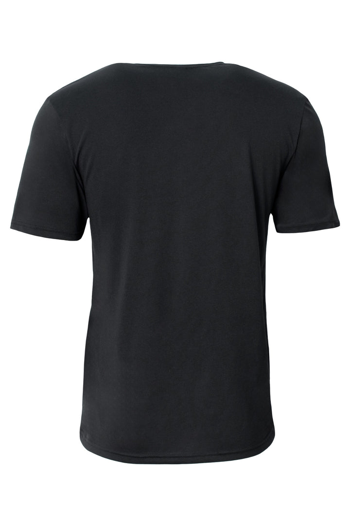 Rear View of Black A4 Softek Short Sleeve Tee A4N3013