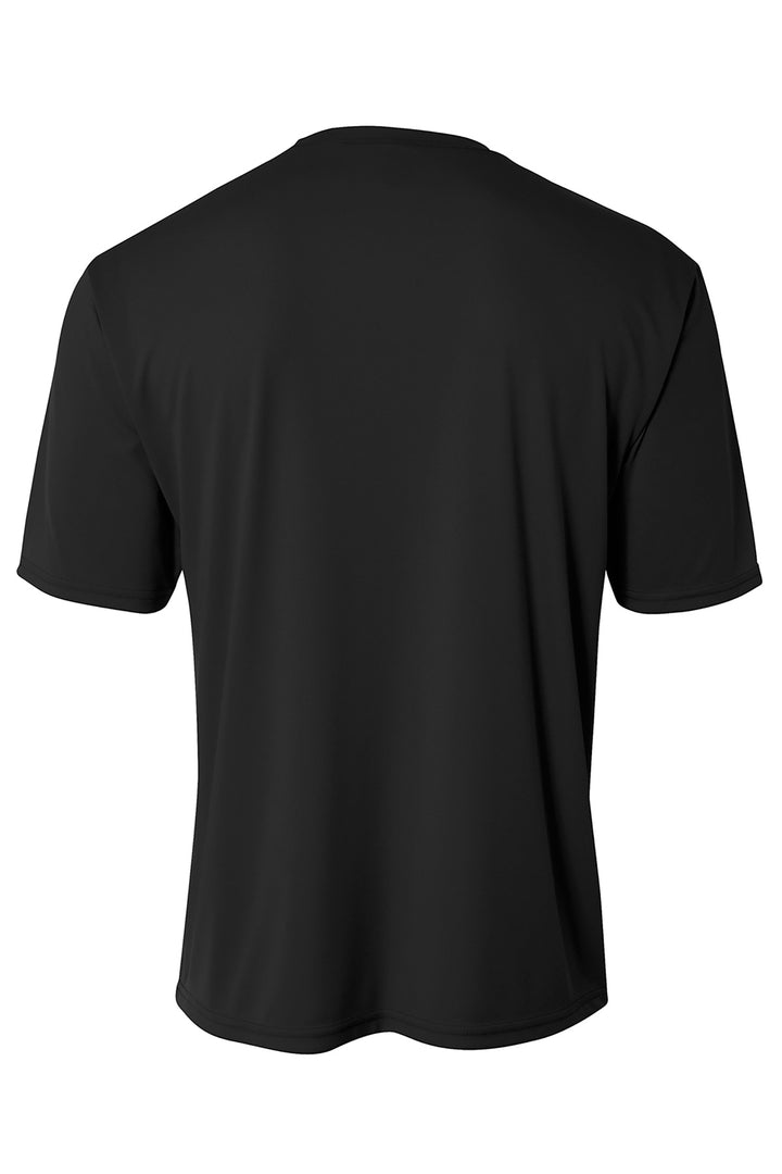 Rear View of Black A4 Youth Cooling Performance Short Sleeve Tee A4NB3142