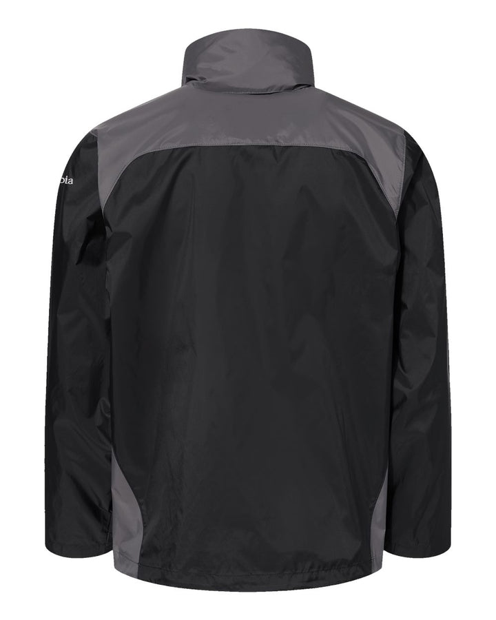 Rear View of Black/ City Grey Glennaker Lake™ II Rain Jacket - 212476