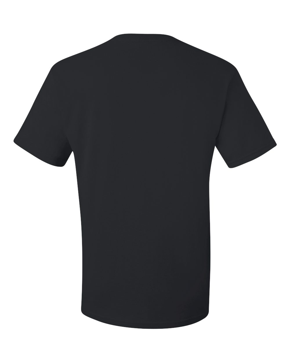 Rear View of Black Dri-Power® 50/50 T-Shirt - 29MR