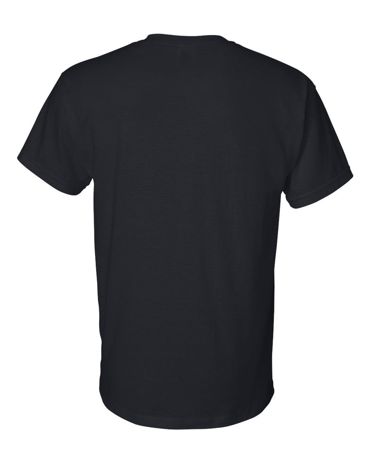 Rear View of Black DryBlend® T-Shirt - 8000