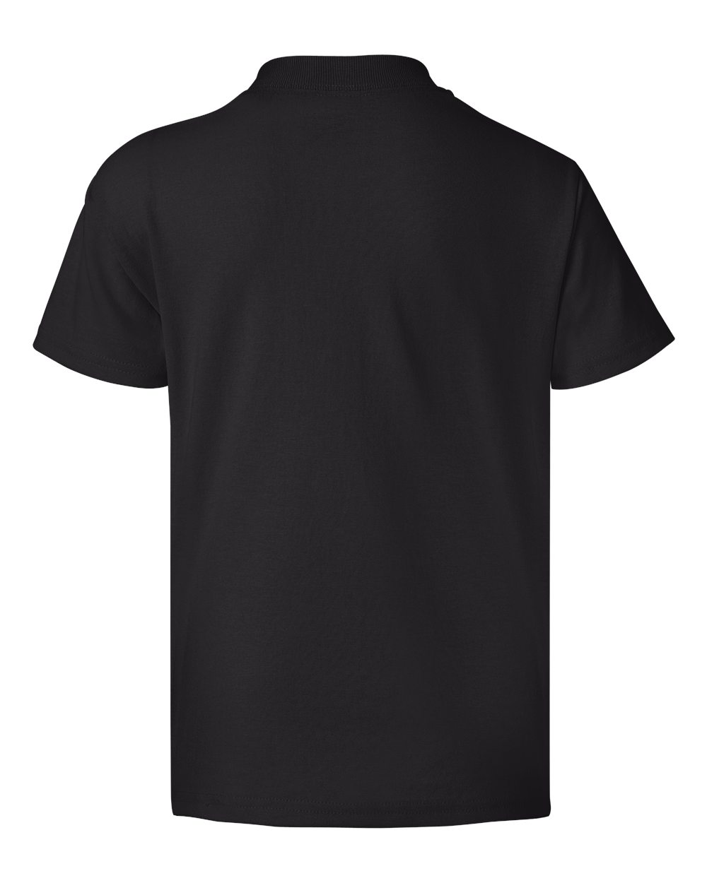 Rear View of Black Ecosmart™ Youth T-Shirt - 5370
