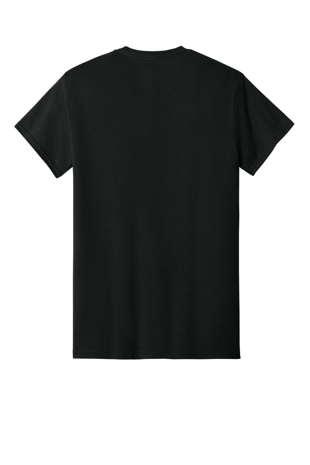 Rear View of Black Gildan - DryBlend 50 Cotton/50 Poly Pocket T-Shirt. 8300