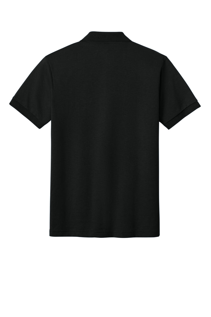 Rear View of Black Gildan - DryBlend 6-Ounce Jersey Knit Sport Shirt. 8800