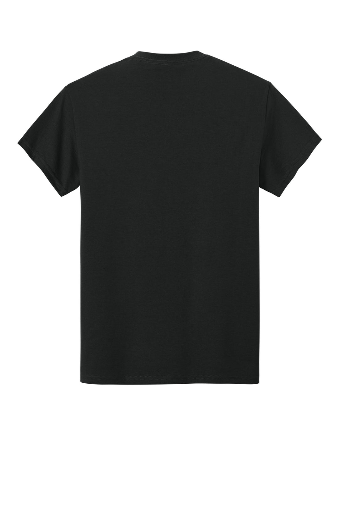 Rear View of Black Gildan - Ultra Cotton 100% US Cotton T-Shirt with Pocket. 2300