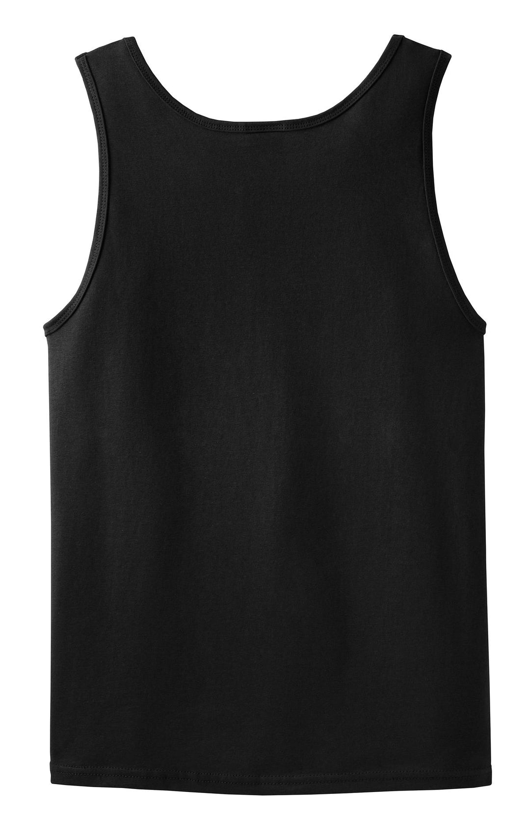 Rear View of Black Gildan - Ultra Cotton 100% US Cotton Tank Top. 2200