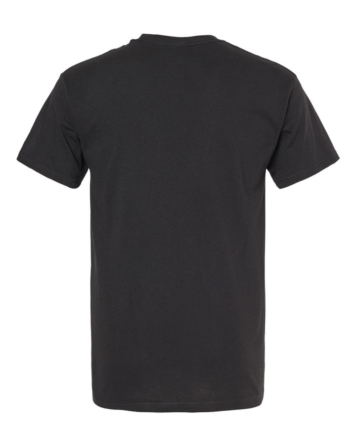 Rear View of Black Gold Soft Touch T-Shirt - 4800