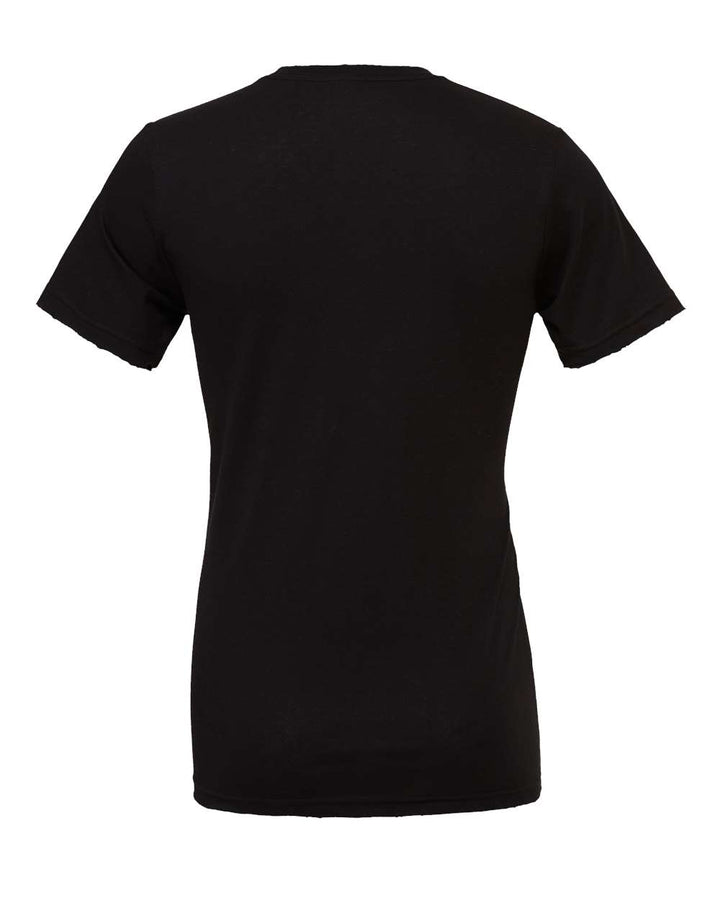 Rear View of Black Jersey Tee - 3001