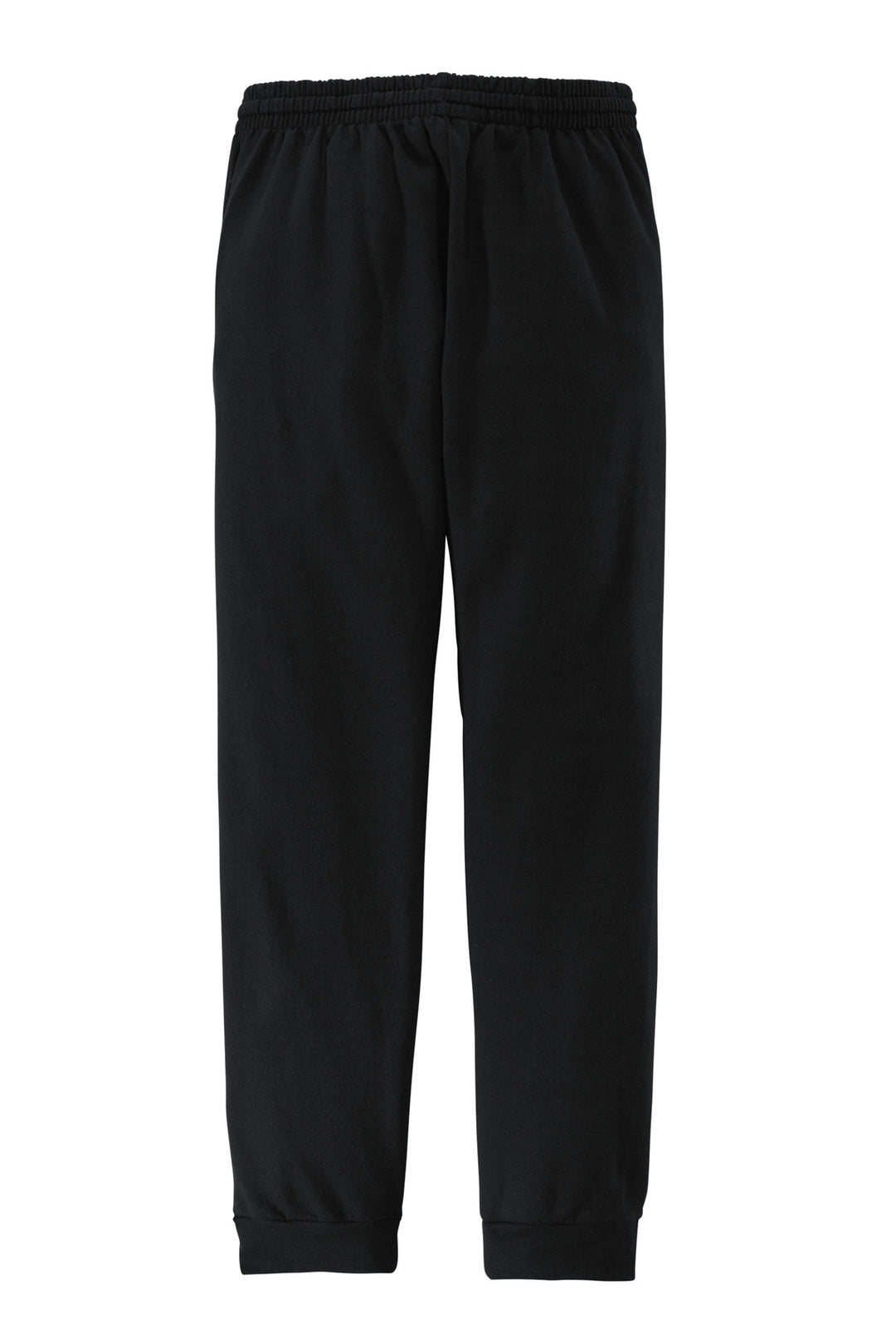 Rear View of Black Jerzees NuBlend Fleece Jogger 975MP