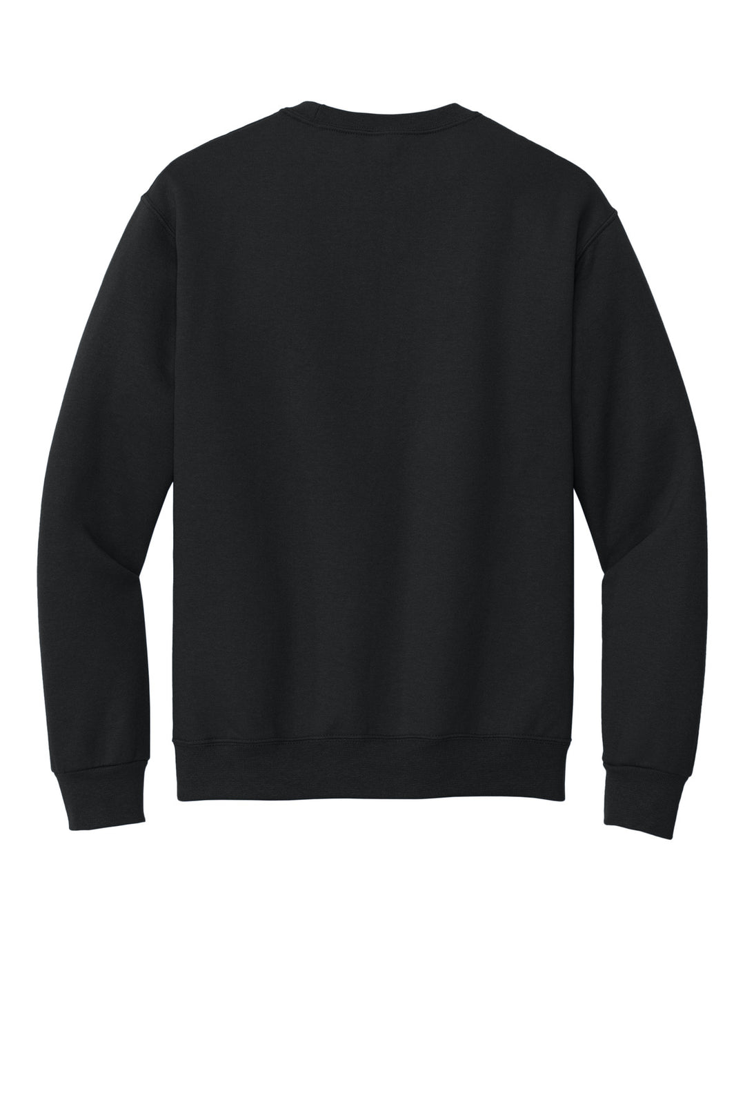 Rear View of Black Jerzees Super Sweats NuBlend - Crewneck Sweatshirt. 4662M