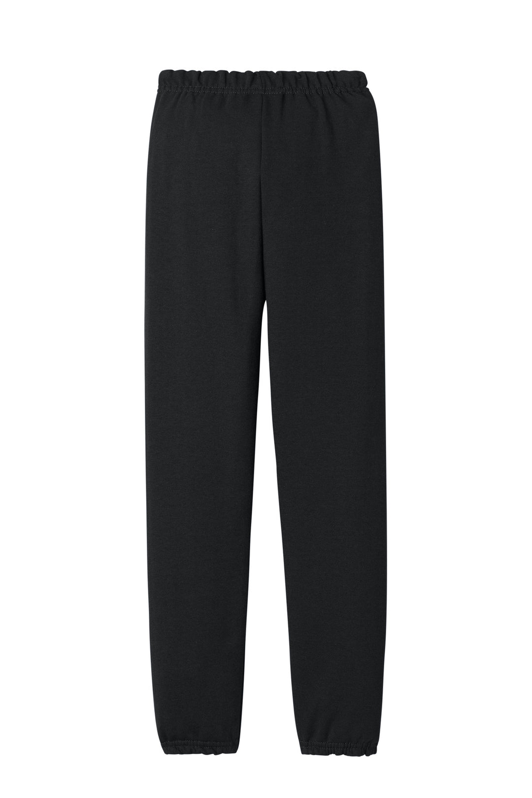 Rear View of Black Jerzees Youth NuBlend Sweatpant 973B