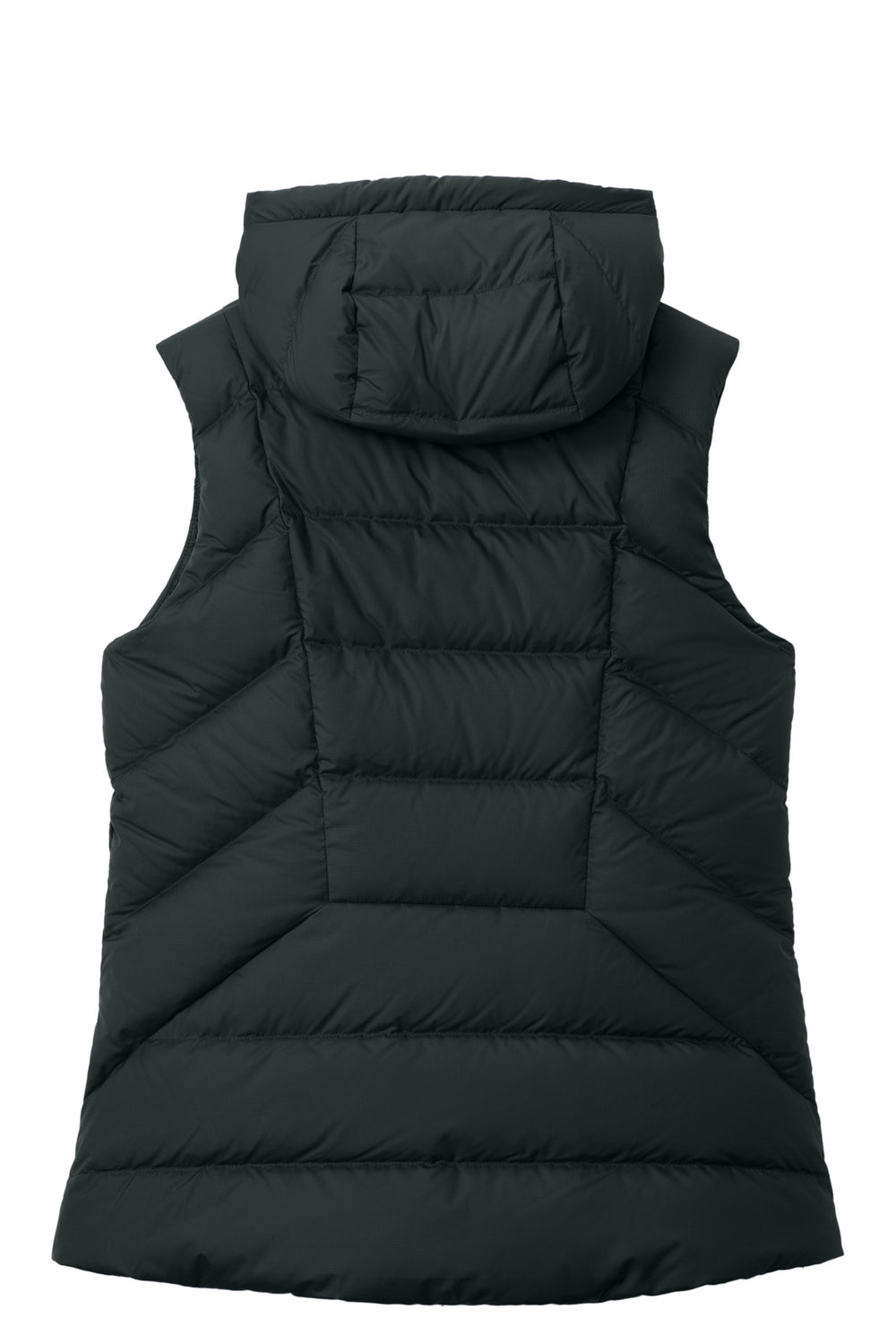 Rear View of Black LIMITED EDITION Outdoor Research Women's Coldsnap Hooded Down Vest OR322218