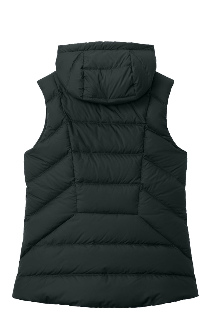 Rear View of Black LIMITED EDITION Outdoor Research Women's Coldsnap Hooded Down Vest OR322218