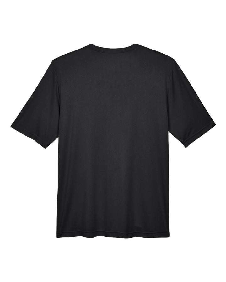 Rear View of Black Men's Zone Performance T-Shirt - TT11