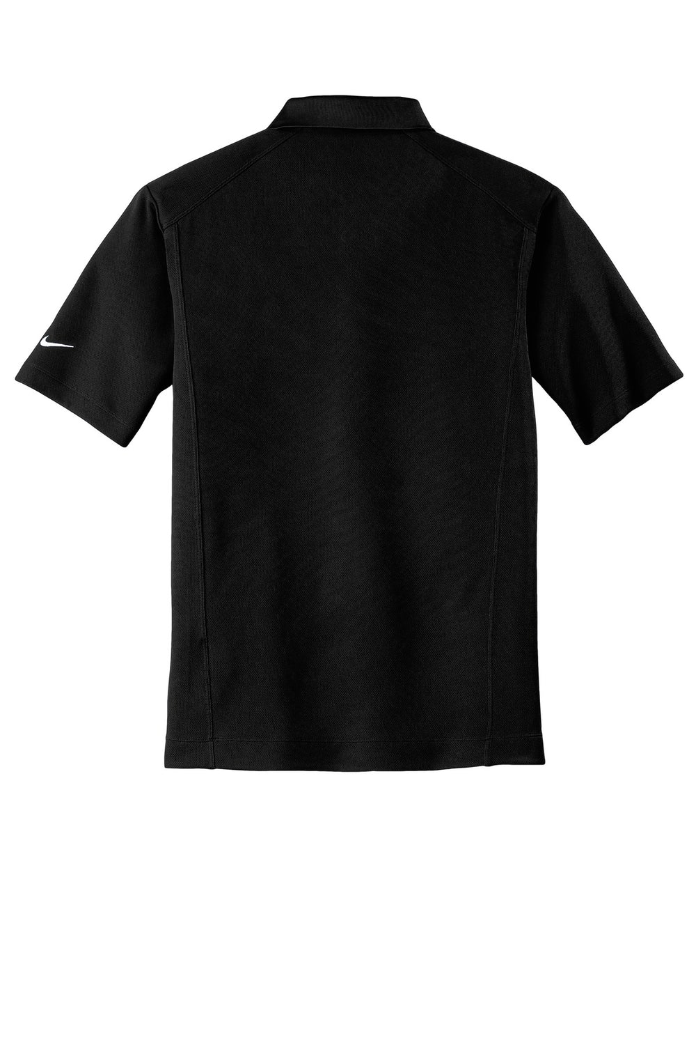 Rear View of Black Nike Dri-FIT Classic Polo. 267020