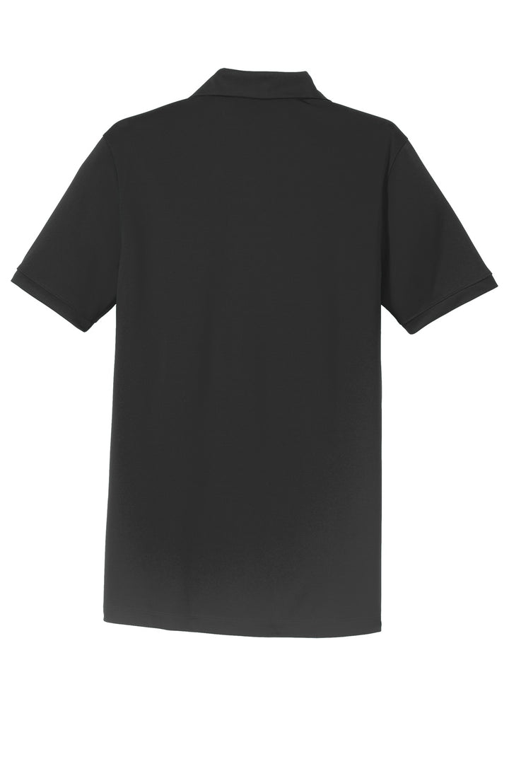 Rear View of Black Nike Dri-FIT Players Modern Fit Polo. 799802