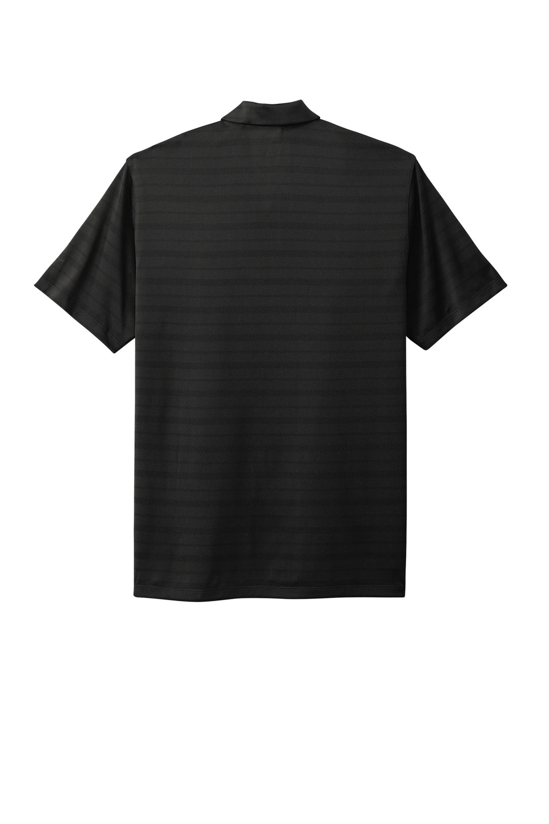 Rear View of Black Nike Dri-FIT Vapor Jacquard Polo NKDC2115