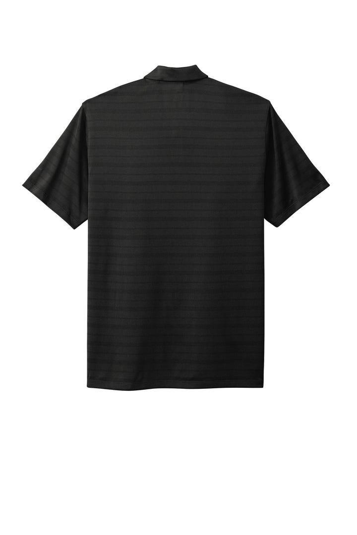 Rear View of Black Nike Dri-FIT Vapor Jacquard Polo NKDC2115
