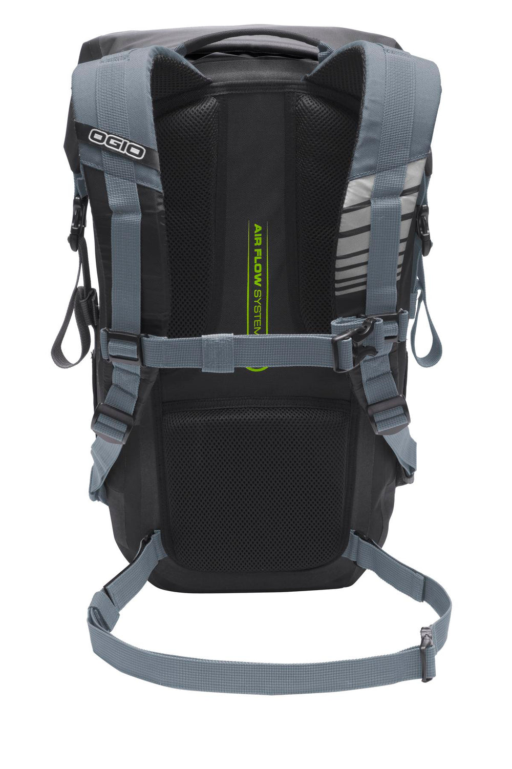 Rear View of Black OGIO All Elements Pack. 423009