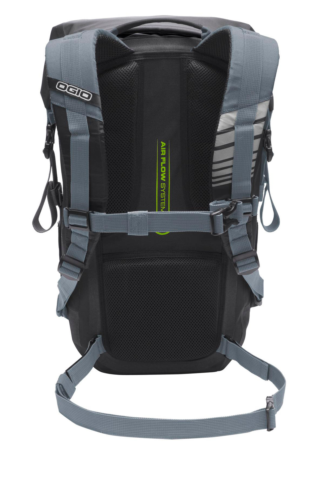 Rear View of Black OGIO All Elements Pack. 423009