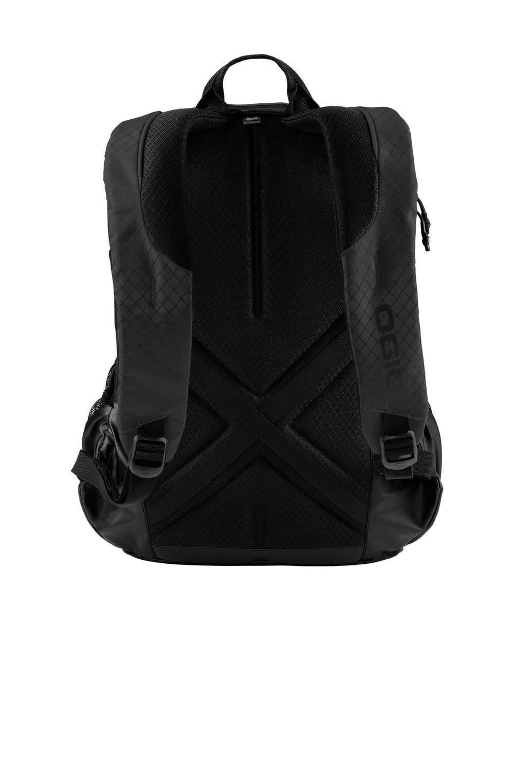 Rear View of Black OGIO Basis Pack. 91003