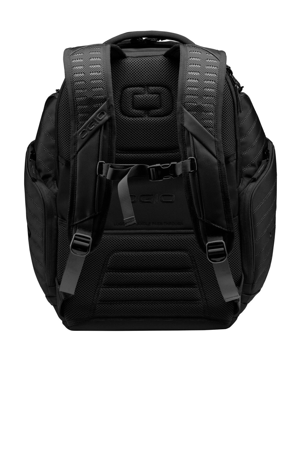 Rear View of Black OGIO Flashpoint Pack. 91002
