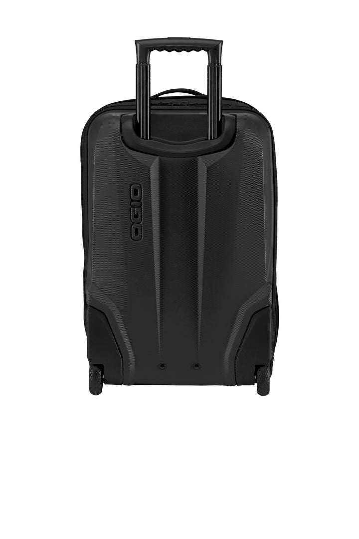 Rear View of Black OGIO Nomad 22 Travel Bag. 413018