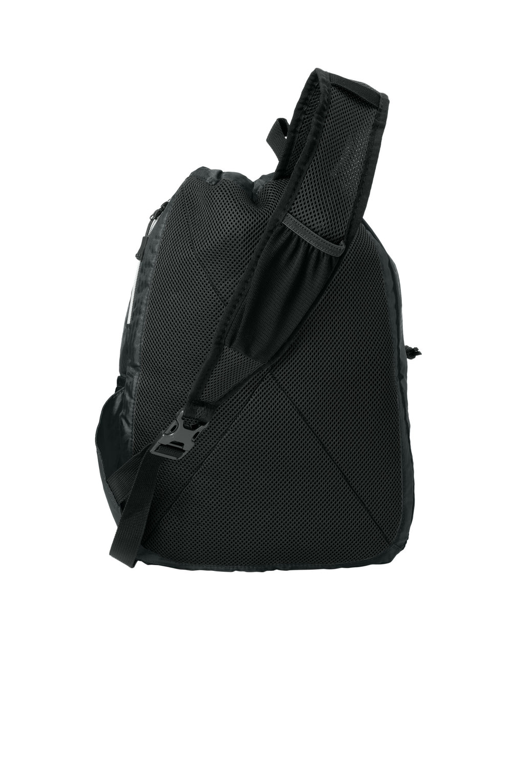 Rear View of Black OGIO Sonic Sling Pack. 412046