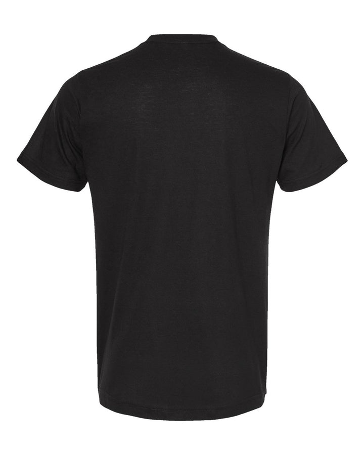 Rear View of Black Poly-Rich T-Shirt - 241