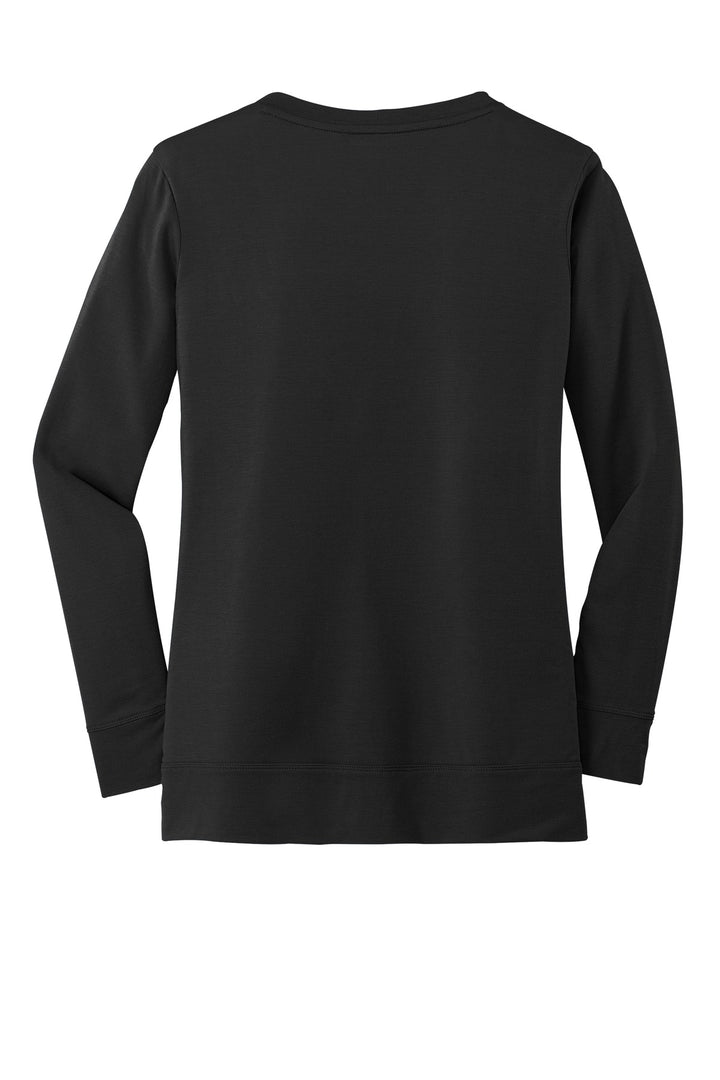 Rear View of Black Port Authority Women's Concept Cardigan. L545