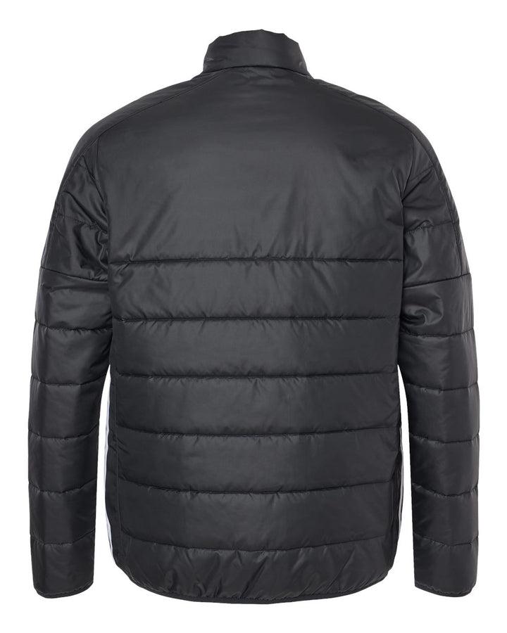 Rear View of Black Puffer Jacket - A570