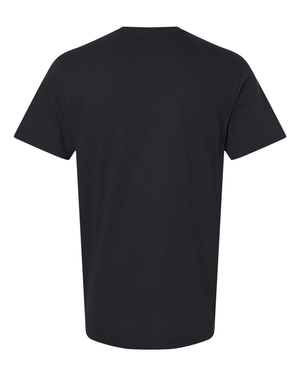 Rear View of Black Softstyle® T-Shirt - 64000