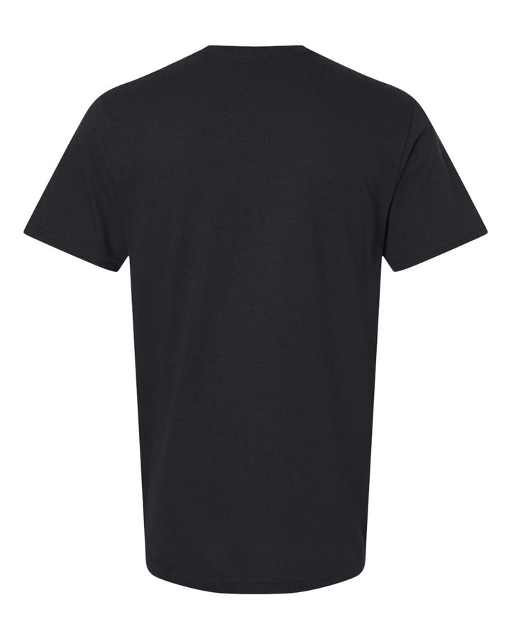 Rear View of Black Softstyle® T-Shirt - 64000