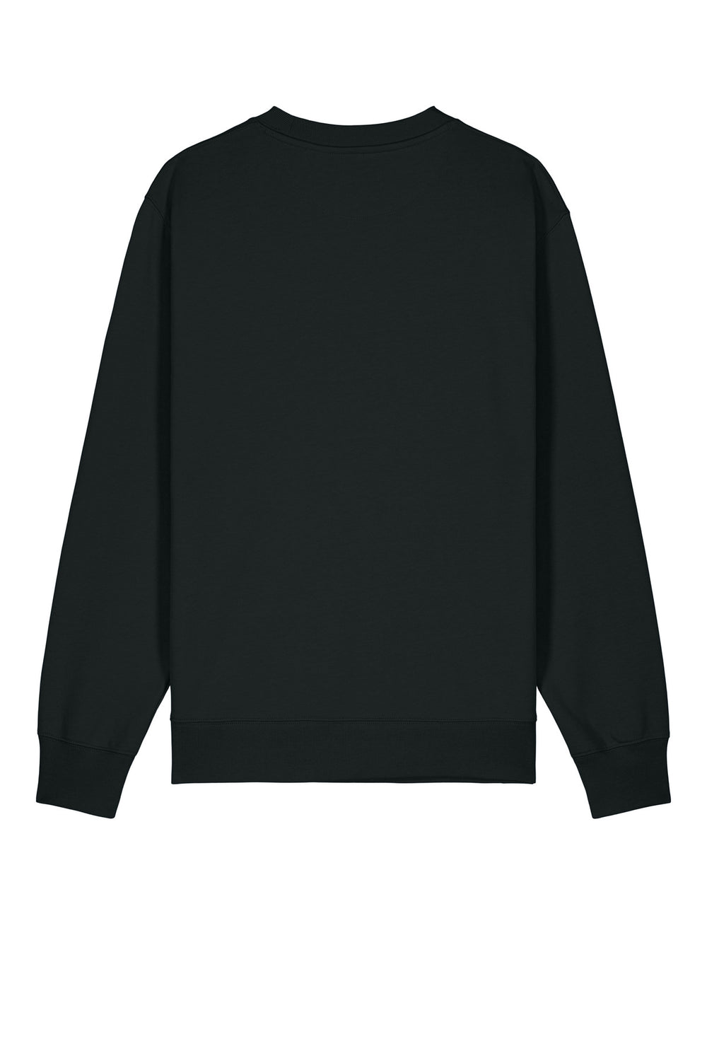 Rear View of Black Stanley/Stella Unisex Changer 2.0 Crewneck Sweatshirt SXU004