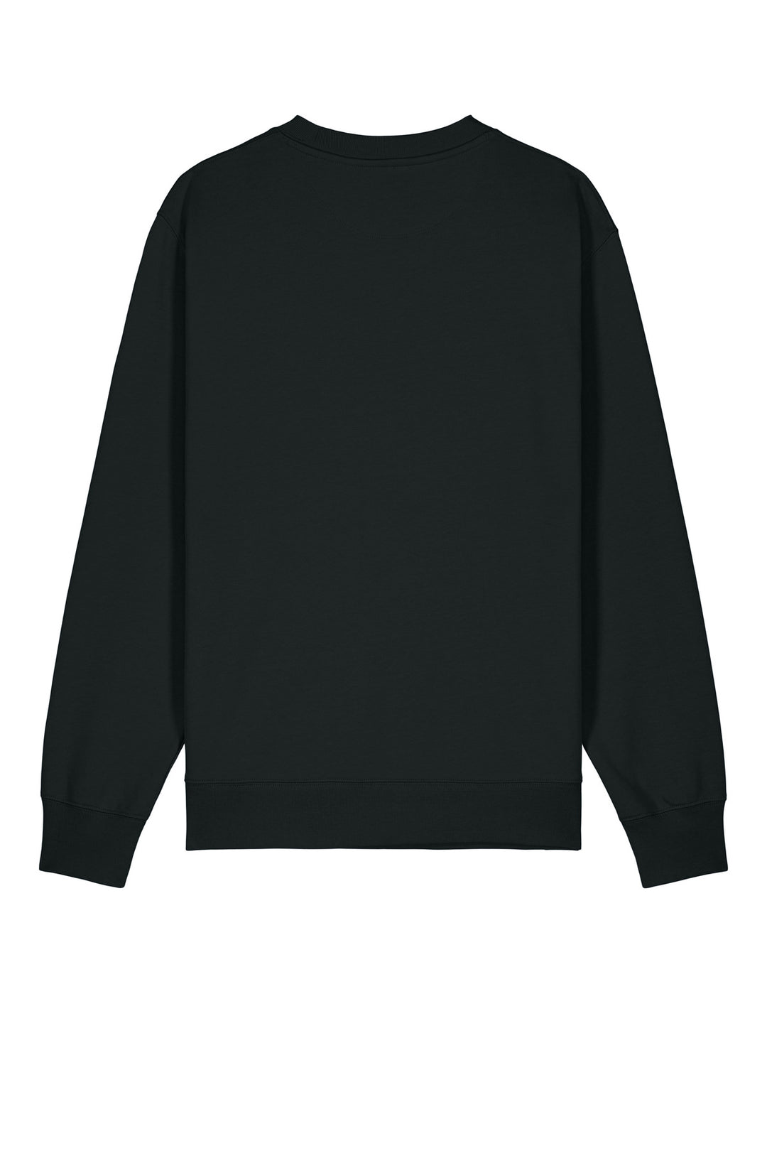 Rear View of Black Stanley/Stella Unisex Changer 2.0 Crewneck Sweatshirt SXU004