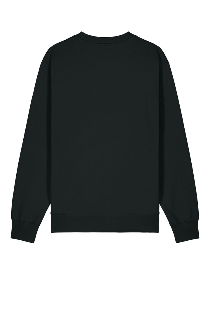 Rear View of Black Stanley/Stella Unisex Changer 2.0 Crewneck Sweatshirt SXU004