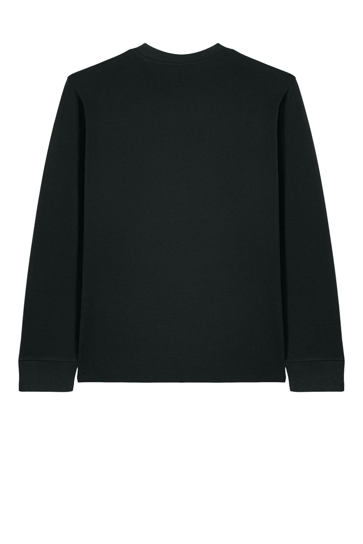 Rear View of Black Stanley/Stella Unisex Creator 2.0 Long Sleeve Tee SXU022