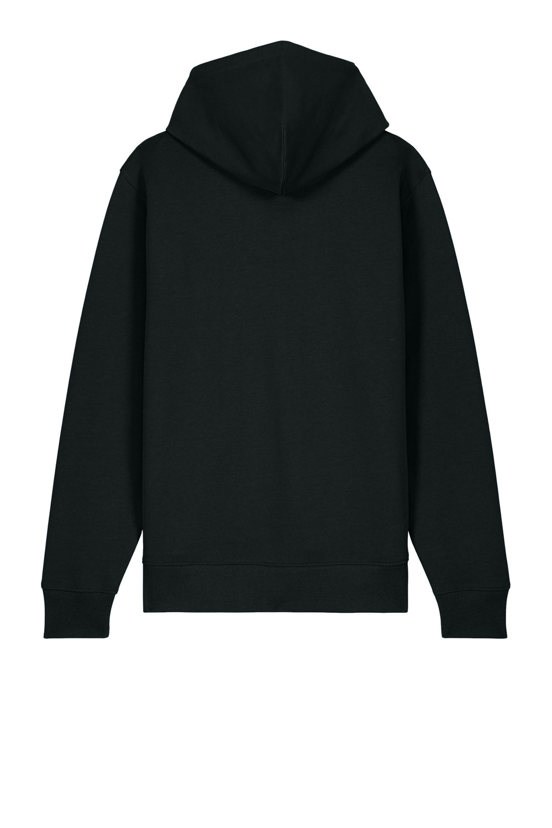 Rear View of Black Stanley/Stella Unisex Cultivator 2.0 Full-Zip Hooded Sweatshirt SXU005