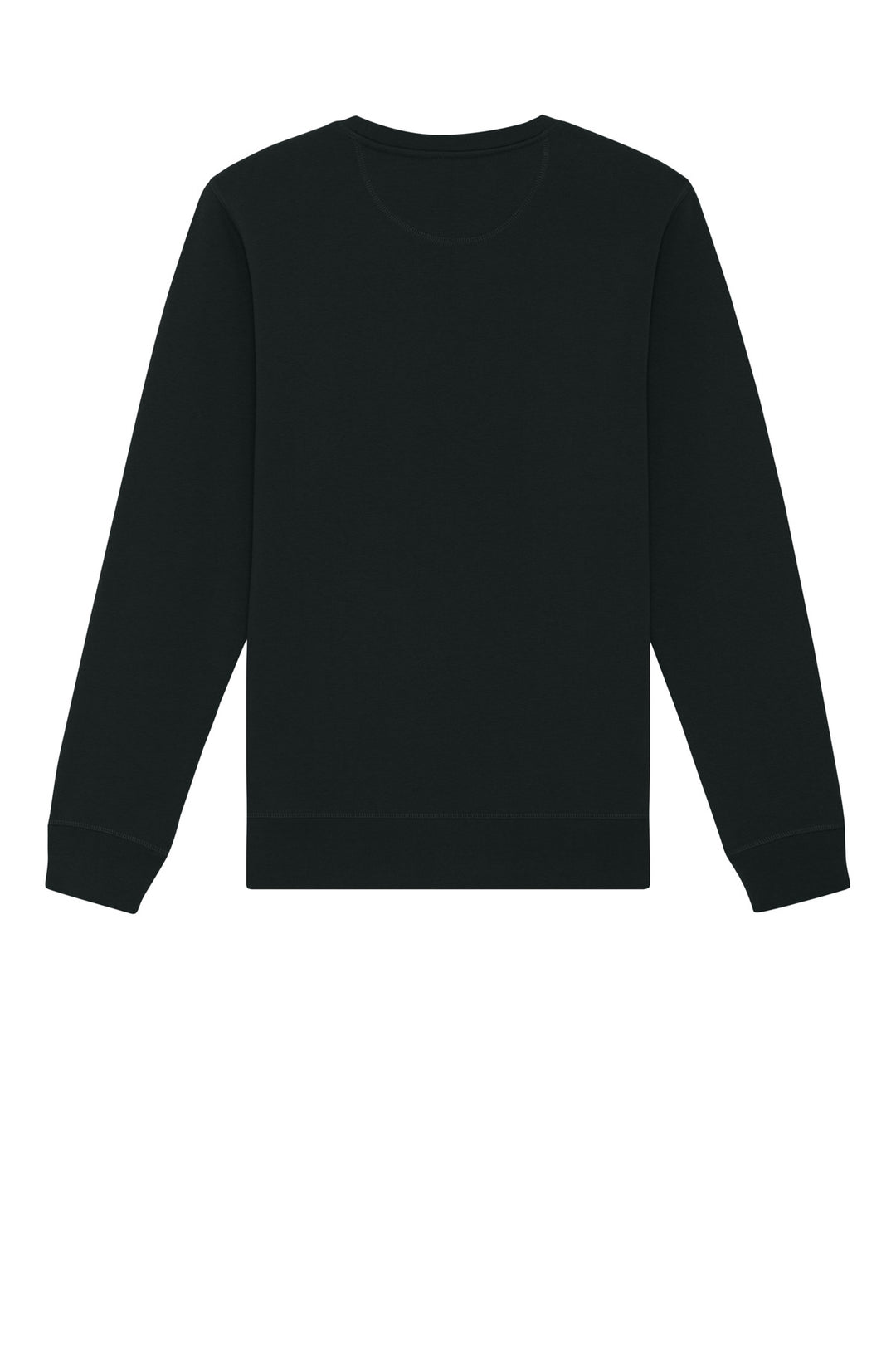 Rear View of Black Stanley/Stella Unisex Roller Crewneck Sweatshirt SXU010