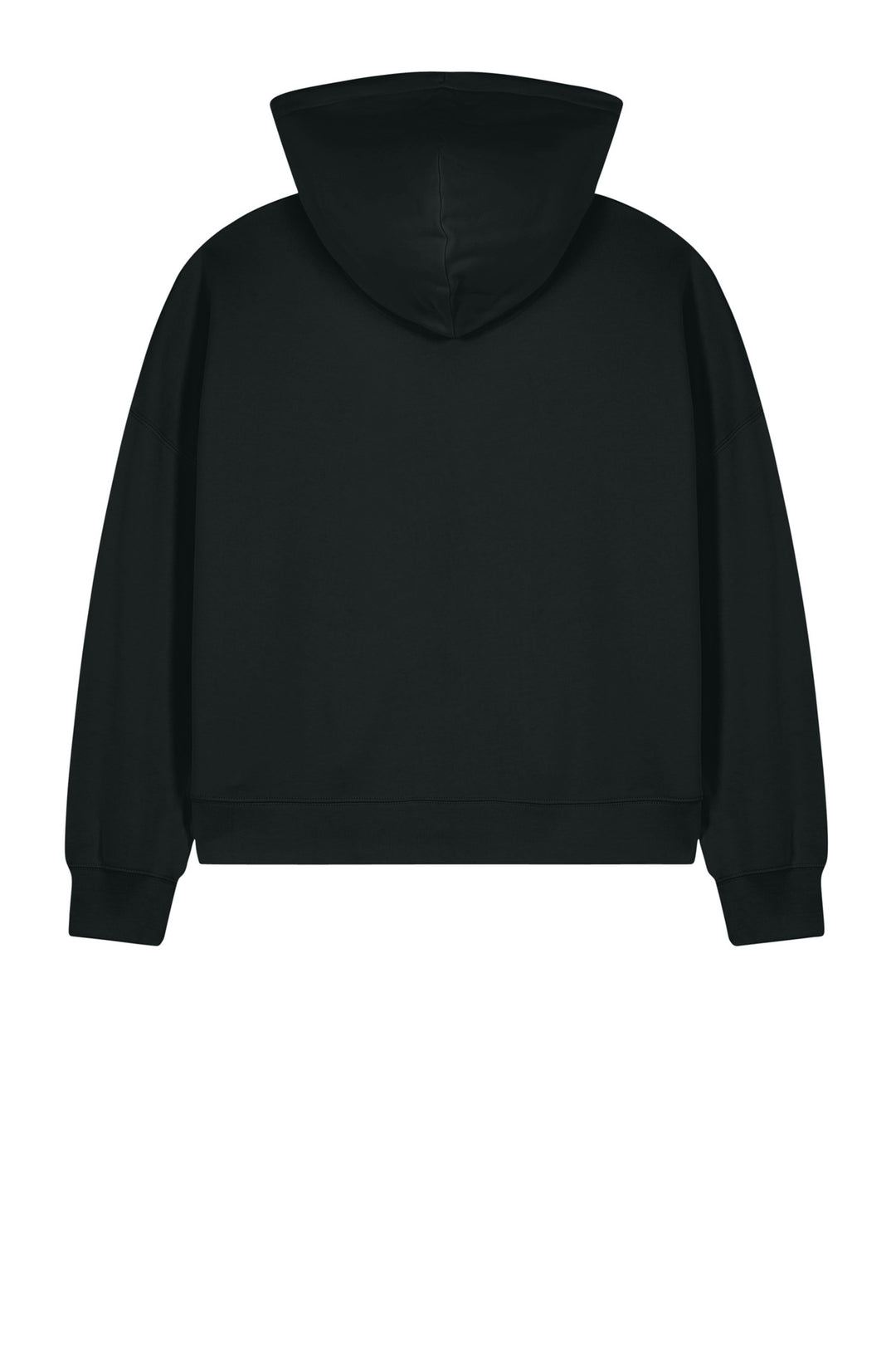 Rear View of Black Stanley/Stella Women's Stella Ida Full-Zip Hooded Sweatshirt SXW037