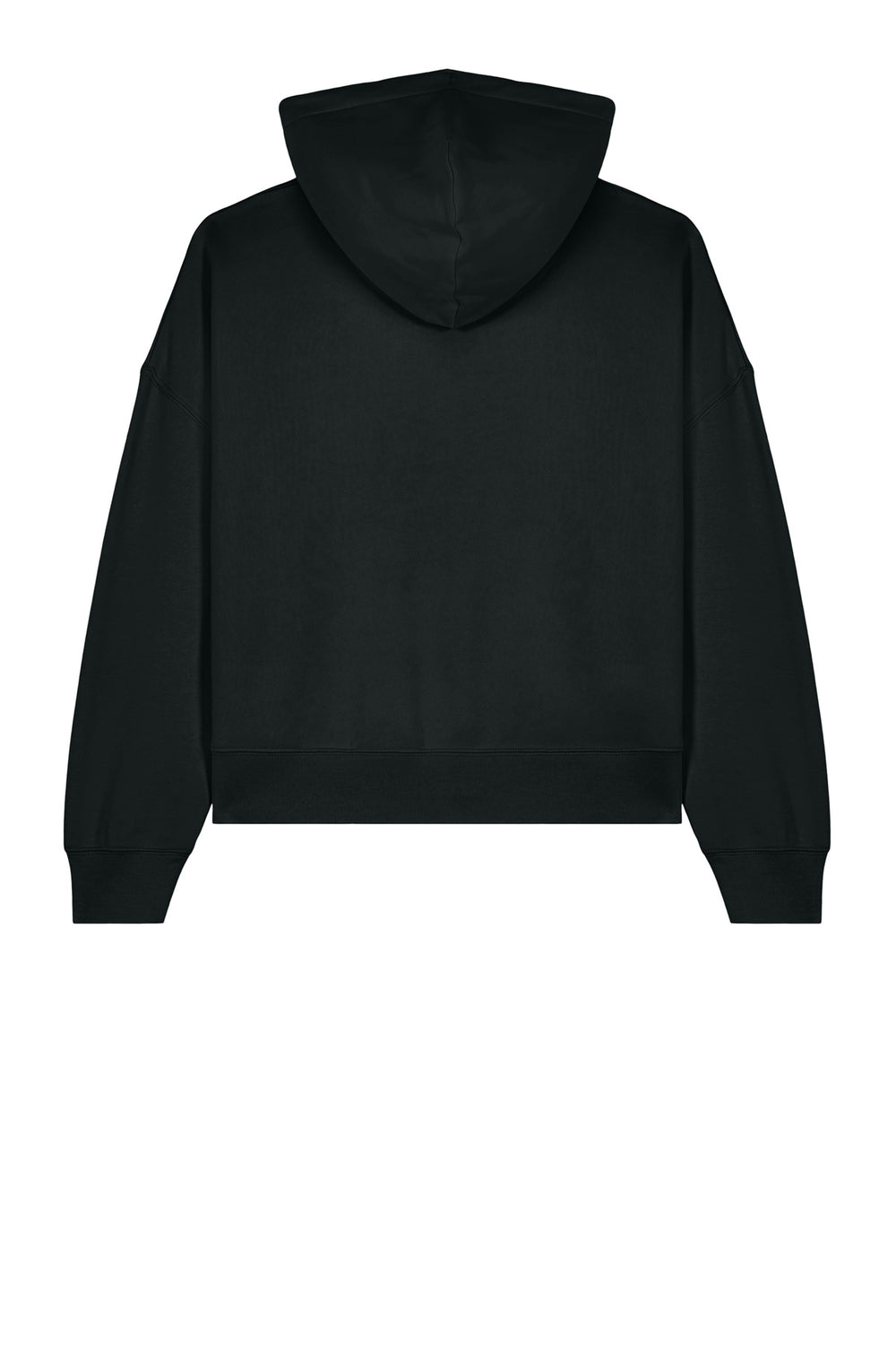 Rear View of Black Stanley/Stella Women's Stella Nora Hooded Sweatshirt SXW035