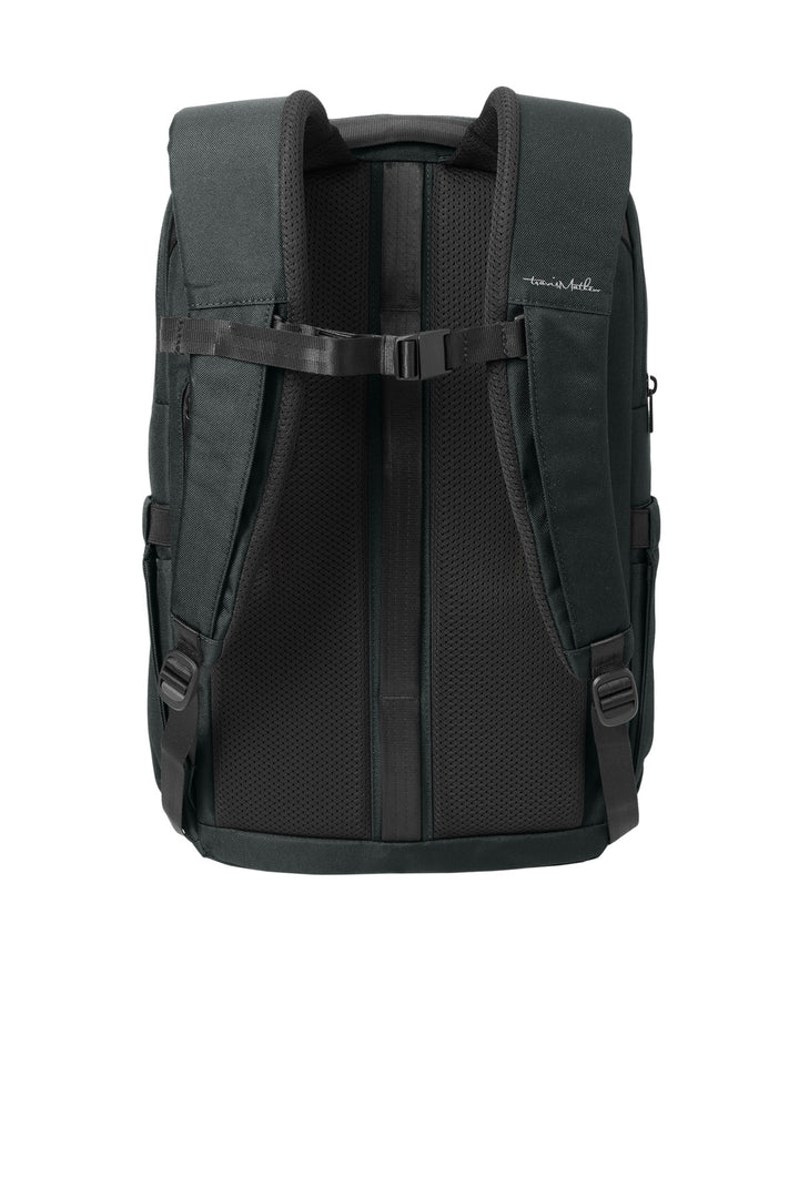 Rear View of Black TravisMathew Duration Backpack TMB105
