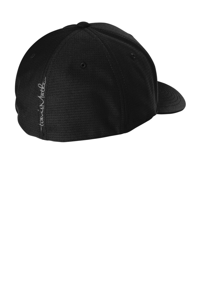 Rear View of Black TravisMathew Rad Flexback Cap. TM1MU426