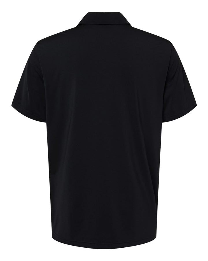Rear View of Black Ultimate Solid Polo - A514